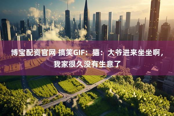博宝配资官网 搞笑GIF：猫：大爷进来坐坐啊，我家很久没有生意了